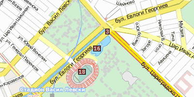 Borissowa gradina Stadtplan