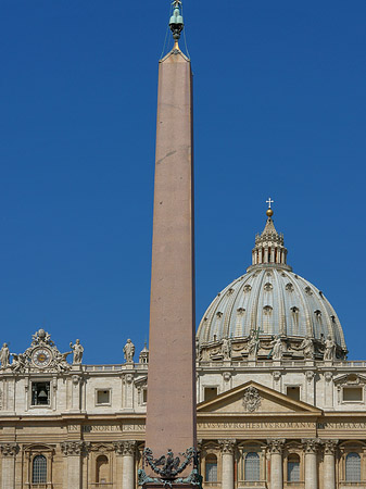 Obelisk mit dem Petersdom